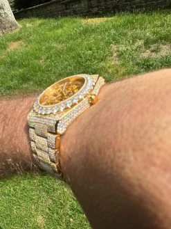 MOISSANITE Automatic Gold Skeleton Watch Mens Real Iced Hip Hop Passes Tester ✅ 29 MOISSANITE Automatic Gold Skeleton Watch Mens Real Iced Hip Hop Passes Tester ✅ -Harlem Bling Shop hip hop moissanite automatic gold skeleton watch mens real iced hip hop passes tester 68999.1684271194