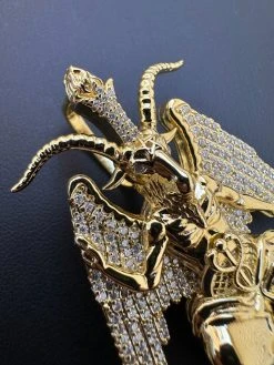 MOISSANITE Baphomet Pendant Iced Devil Goat Satan Pentagram Necklace 925 Silver 23 MOISSANITE Baphomet Pendant Iced Devil Goat Satan Pentagram Necklace 925 Silver -Harlem Bling Shop hip hop moissanite baphomet pendant iced devil goat satan pentagram necklace 925 silver 26726.1699328775