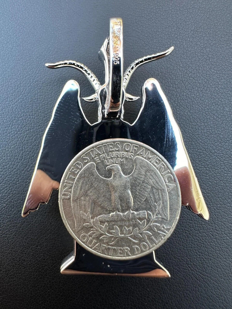 MOISSANITE Baphomet Pendant Iced Devil Goat Satan Pentagram Necklace 925 Silver 13 MOISSANITE Baphomet Pendant Iced Devil Goat Satan Pentagram Necklace 925 Silver - Image 11