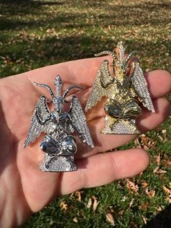 MOISSANITE Baphomet Pendant Iced Devil Goat Satan Pentagram Necklace 925 Silver 33 MOISSANITE Baphomet Pendant Iced Devil Goat Satan Pentagram Necklace 925 Silver -Harlem Bling Shop hip hop moissanite baphomet pendant iced devil goat satan pentagram necklace 925 silver 96683.1699328841