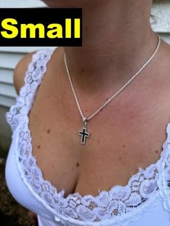 MOISSANITE Cross Pendant Iced Necklace Black Enamel Real 925 Silver 3 Sizes 26 MOISSANITE Cross Pendant Iced Necklace Black Enamel Real 925 Silver 3 Sizes -Harlem Bling Shop hip hop moissanite cross pendant iced necklace black enamel real 925 silver 3 sizes 16038.1694654915