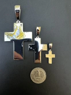 MOISSANITE Cross Pendant Iced Necklace Black Enamel Real 925 Silver 3 Sizes 30 MOISSANITE Cross Pendant Iced Necklace Black Enamel Real 925 Silver 3 Sizes -Harlem Bling Shop hip hop moissanite cross pendant iced necklace black enamel real 925 silver 3 sizes 87739.1694654873