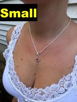 MOISSANITE Cross Pendant Iced Necklace Blood Red Enamel Real 925 Silver 3 Sizes 25 MOISSANITE Cross Pendant Iced Necklace Blood Red Enamel Real 925 Silver 3 Sizes -Harlem Bling Shop hip hop moissanite cross pendant iced necklace blood red enamel real 925 silver 3 sizes 74362.1694654972