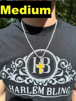 MOISSANITE Cross Pendant Iced Necklace Yellow Enamel Real 925 Silver 3 Sizes 27 MOISSANITE Cross Pendant Iced Necklace Yellow Enamel Real 925 Silver 3 Sizes -Harlem Bling Shop hip hop moissanite cross pendant iced necklace yellow enamel real 925 silver 3 sizes 75395.1694654904