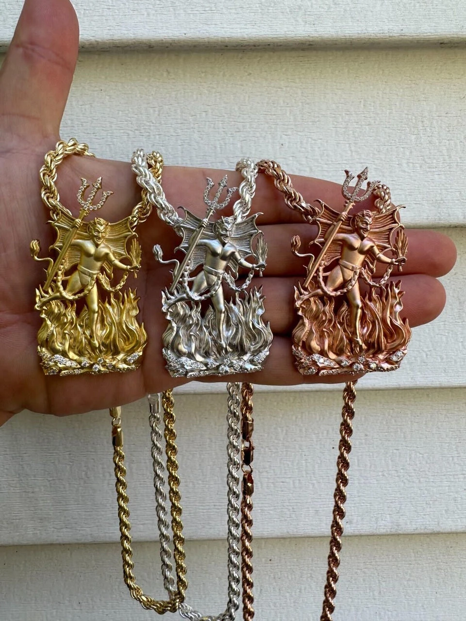 MOISSANITE Devil Satan Heavy Pendant - Iced Diablo Demon Necklace Real 925 Silver 21 MOISSANITE Devil Satan Heavy Pendant - Iced Diablo Demon Necklace Real 925 Silver - Image 19