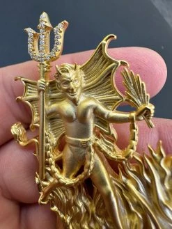 MOISSANITE Devil Satan Heavy Pendant - Iced Diablo Demon Necklace Real 925 Silver 35 MOISSANITE Devil Satan Heavy Pendant - Iced Diablo Demon Necklace Real 925 Silver -Harlem Bling Shop hip hop moissanite devil satan heavy pendant iced moissanite demon necklace real 925 silver 82910.1694828188