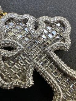 MOISSANITE Gothic Tupac Cross Pendant Iced Baguette Necklace 14k Gold Vermeil 925 Silver 40 MOISSANITE Gothic Tupac Cross Pendant Iced Baguette Necklace 14k Gold Vermeil 925 Silver -Harlem Bling Shop hip hop moissanite gothic tupac cross pendant iced baguette necklace 14k gold vermeil 925 silver 61087.1693703420