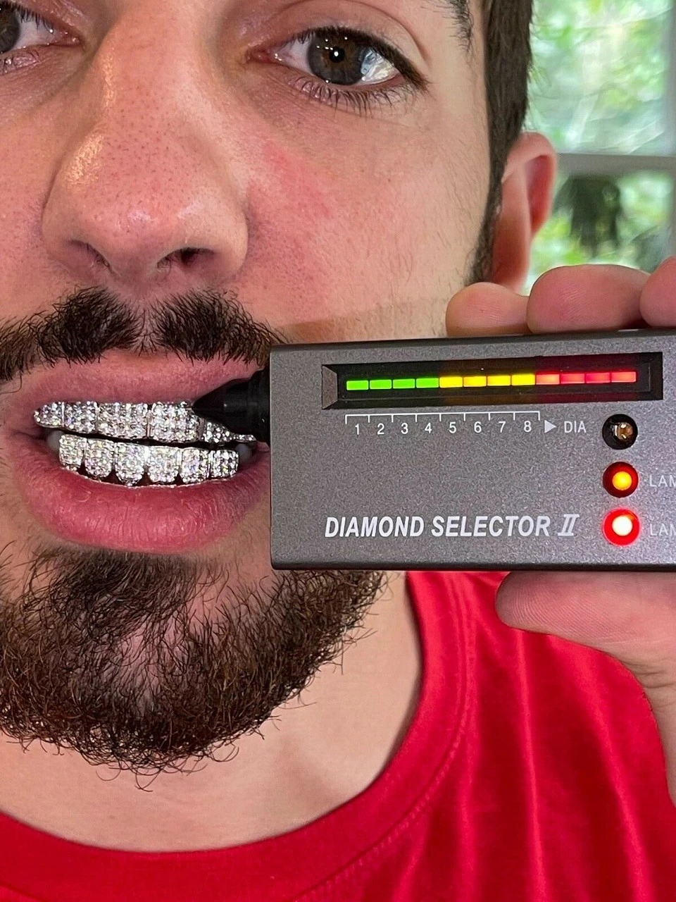 MOISSANITE GRILLZ Pass Diamond Test Teeth Top & Bottom Hip Hop 925 Silver Iced 4 MOISSANITE GRILLZ Pass Diamond Test Teeth Top & Bottom Hip Hop 925 Silver Iced - Image 2