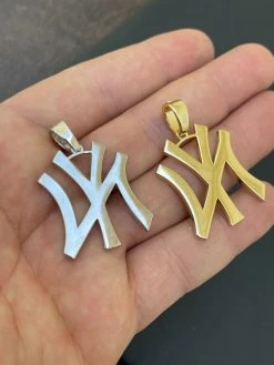 MOISSANITE Hip Hop New York Pendant Iced Real 925 Silver Necklace Mens Ladies -Harlem Bling Shop hip hop moissanite hip hop new york pendant iced real 925 silver necklace mens ladies 20544.1664301746