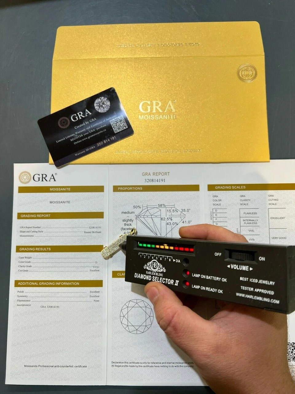 MOISSANITE Iced Silver Skateboard Pendant Hip Hop Gold Necklace Pass Diamond Test 7 MOISSANITE Iced Silver Skateboard Pendant Hip Hop Gold Necklace Pass Diamond Test - Image 5