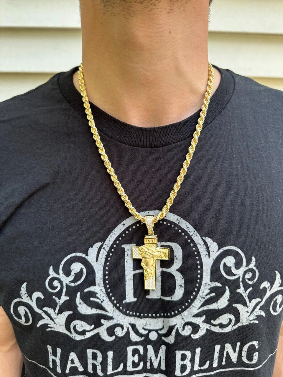 MOISSANITE Jesus Face On Cross Pendant Iced Necklace Real 925 Silver / 14k Gold 6 MOISSANITE Jesus Face On Cross Pendant Iced Necklace Real 925 Silver / 14k Gold - Image 4