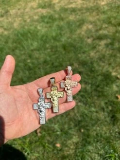 MOISSANITE Jesus Face On Cross Pendant Iced Necklace Real 925 Silver / 14k Gold 34 MOISSANITE Jesus Face On Cross Pendant Iced Necklace Real 925 Silver / 14k Gold -Harlem Bling Shop hip hop moissanite jesus face on cross pendant iced necklace real 925 silver 14k gold 60726.1692838435