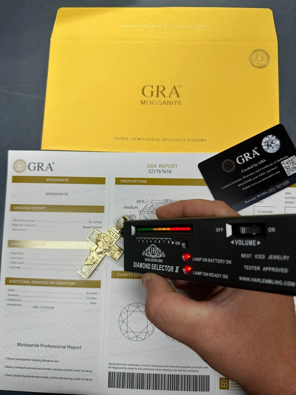 MOISSANITE Jesus Face On Cross Pendant Iced Necklace Real 925 Silver / 14k Gold 20 MOISSANITE Jesus Face On Cross Pendant Iced Necklace Real 925 Silver / 14k Gold - Image 18