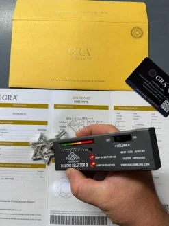 Moissanite Jewish Star Magen David Pendant Iced Necklace Silver Real 925 Silver -Harlem Bling Shop hip hop moissanite jewish star magen david pendant iced necklace silver real 925 silver 84836.1694049361