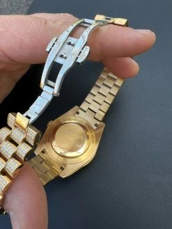 MOISSANITE Mens Presidential Automatic Watch Gold Iced Hip Hop Pass Diamond Test 19 MOISSANITE Mens Presidential Automatic Watch Gold Iced Hip Hop Pass Diamond Test -Harlem Bling Shop hip hop moissanite mens presidential automatic watch gold iced hip hop pass diamond test 69521.1664356938