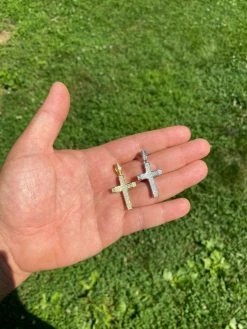 MOISSANITE Passes Diamond Test Solid 925 Silver Iced Diamond Cross Gold Pendant 16 MOISSANITE Passes Diamond Test Solid 925 Silver Iced Diamond Cross Gold Pendant -Harlem Bling Shop hip hop moissanite passes diamond test solid 925 silver iced diamond cross gold pendant 86482.1664391051