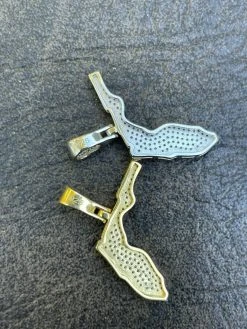 MOISSANITE Real 925 Silver / 14k Gold Hip Hop Florida State Shape Pendant Iced 28 MOISSANITE Real 925 Silver / 14k Gold Hip Hop Florida State Shape Pendant Iced -Harlem Bling Shop hip hop moissanite real 925 silver 14k gold hip hop florida state shape pendant iced 35527.1674668638