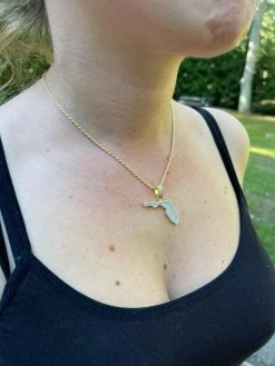 MOISSANITE Real 925 Silver / 14k Gold Hip Hop Florida State Shape Pendant Iced 26 MOISSANITE Real 925 Silver / 14k Gold Hip Hop Florida State Shape Pendant Iced -Harlem Bling Shop hip hop moissanite real 925 silver 14k gold hip hop florida state shape pendant iced 47352.1674668623