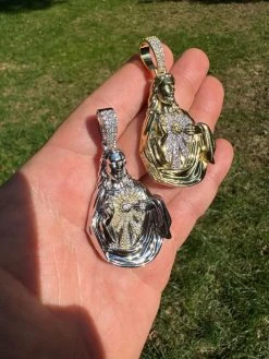 MOISSANITE Real 925 Silver Big Jesus Piece Immaculate Heart 3D Pendant Necklace 25 MOISSANITE Real 925 Silver Big Jesus Piece Immaculate Heart 3D Pendant Necklace -Harlem Bling Shop hip hop moissanite real 925 silver big jesus piece immaculate heart 3d pendant necklace 72661.1696386102