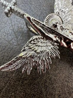 MOISSANITE Real Solid 10k White Gold Saint Michael Slaying Dragon Pendant 19 MOISSANITE Real Solid 10k White Gold Saint Michael Slaying Dragon Pendant -Harlem Bling Shop hip hop moissanite real solid 10k white gold saint michael slaying dragon pendant 09338.1696645490