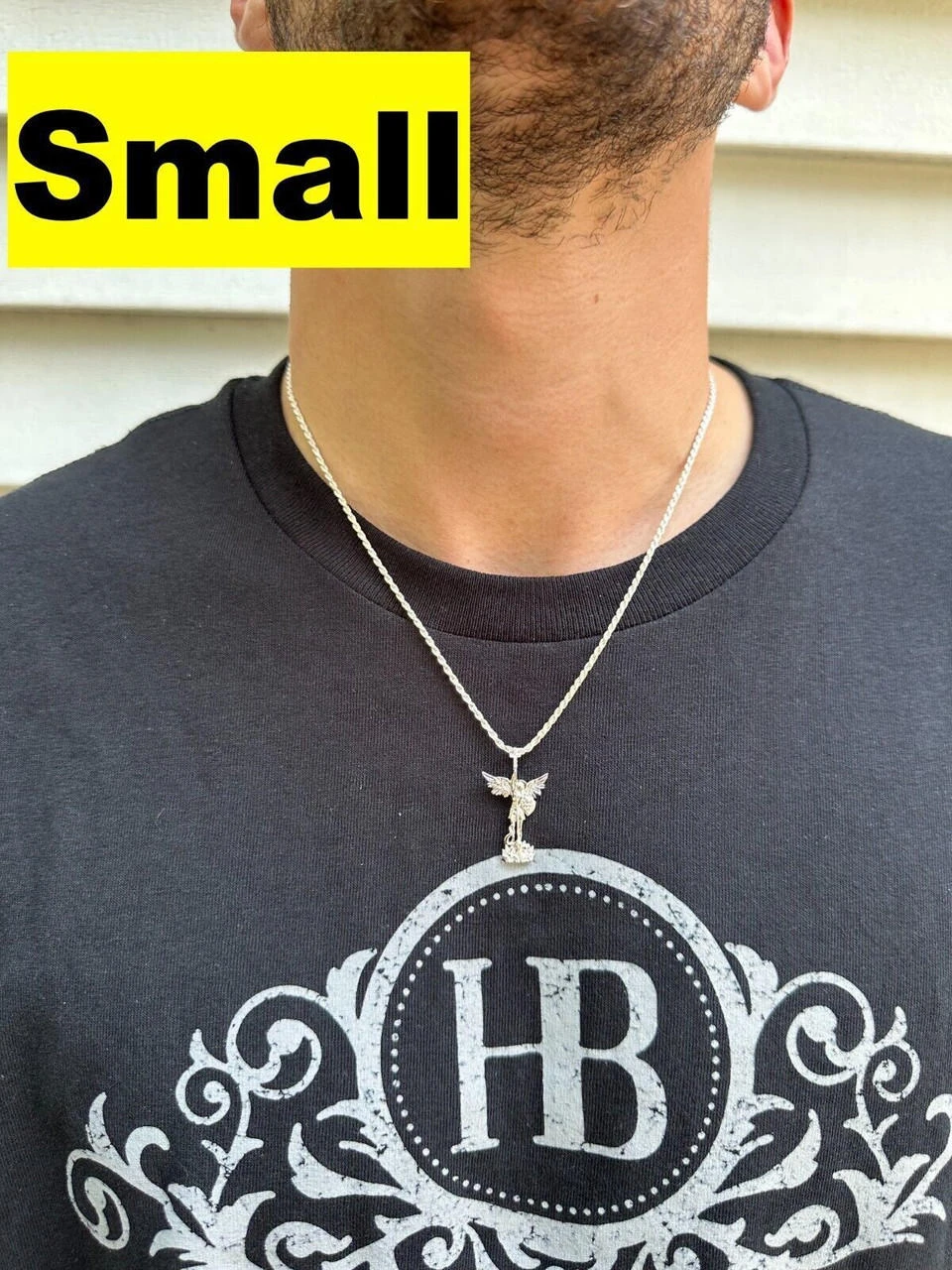 MOISSANITE Real Solid 10k White Gold Saint Michael Slaying Dragon Pendant 15 MOISSANITE Real Solid 10k White Gold Saint Michael Slaying Dragon Pendant - Image 13