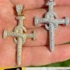 MOISSANITE Silver Gold Real Iced Hip Hop Nail Cross Pendant Pass Diamond Tester 1 MOISSANITE Silver Gold Real Iced Hip Hop Nail Cross Pendant Pass Diamond Tester -Harlem Bling Shop hip hop moissanite silver gold real iced hip hop nail cross pendant pass diamond tester 74316.1664362607