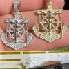 MOISSANITE Silver Gold Real Iced Jesus Anchor Crucifix Pendant Pass Diamond Test 1 MOISSANITE Silver Gold Real Iced Jesus Anchor Crucifix Pendant Pass Diamond Test -Harlem Bling Shop hip hop moissanite silver gold real iced jesus anchor crucifix pendant pass diamond test 89000.1664359603