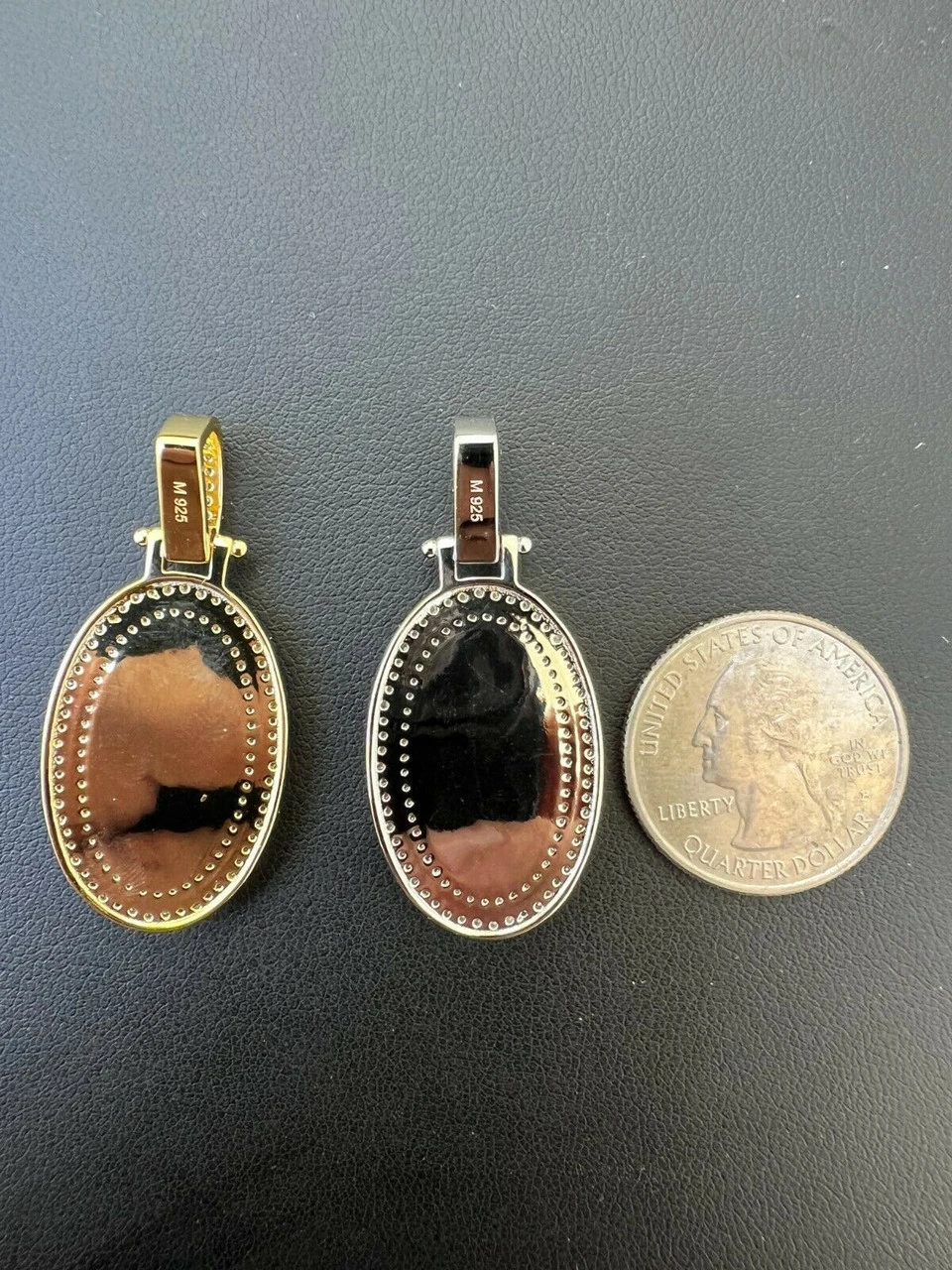 MOISSANITE Silver Gold Real Iced Jesus Oval Medallion Pendant Pass Diamond Test 11 MOISSANITE Silver Gold Real Iced Jesus Oval Medallion Pendant Pass Diamond Test - Image 9