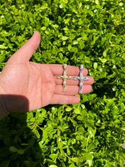 MOISSANITE Silver Gold Real Iced Nugget Jesus On Cross Pendant Pass Diamond Test 20 MOISSANITE Silver Gold Real Iced Nugget Jesus On Cross Pendant Pass Diamond Test -Harlem Bling Shop hip hop moissanite silver gold real iced nugget jesus on cross pendant pass diamond test 15853.1664359585