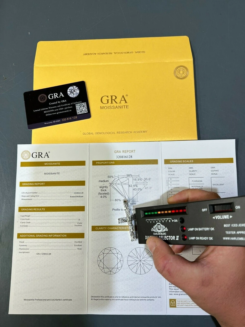 MOISSANITE Silver Gold Real Iced Nugget Jesus On Cross Pendant Pass Diamond Test 13 MOISSANITE Silver Gold Real Iced Nugget Jesus On Cross Pendant Pass Diamond Test - Image 11