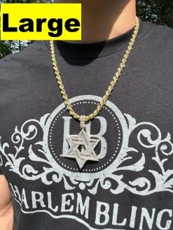 Moissanite Star Of David Pendant Iced Necklace Silver 14k Gold Plated 925 Silver 25 Moissanite Star Of David Pendant Iced Necklace Silver 14k Gold Plated 925 Silver -Harlem Bling Shop hip hop moissanite star of david pendant iced necklace silver 14k gold plated 925 silver 20497.1694049422