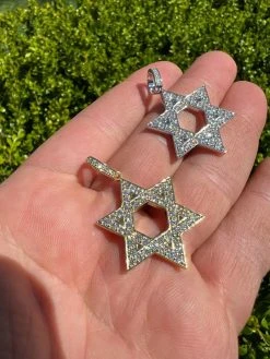 Moissanite Star Of David Pendant Iced Pass Diamond Tester Necklace Silver Gold 16 Moissanite Star Of David Pendant Iced Pass Diamond Tester Necklace Silver Gold -Harlem Bling Shop hip hop moissanite star of david pendant iced pass diamond tester necklace silver gold 24497.1664356065