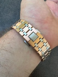 MOISSANITE Watch Iced Automatic Skeleton Back Rose Gold & Stainless Steel 44mm 20 MOISSANITE Watch Iced Automatic Skeleton Back Rose Gold & Stainless Steel 44mm -Harlem Bling Shop hip hop moissanite watch iced automatic skeleton back rose gold and stainless steel 44mm 21052.1664362912