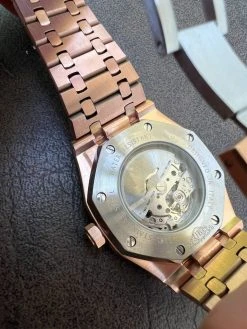 MOISSANITE Watch Iced Automatic Skeleton Back Rose Gold & Stainless Steel 44mm 19 MOISSANITE Watch Iced Automatic Skeleton Back Rose Gold & Stainless Steel 44mm -Harlem Bling Shop hip hop moissanite watch iced automatic skeleton back rose gold and stainless steel 44mm 88868.1664302632