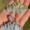 Hip Hop New York NYC Skyline Pendant Iced Diamond Real 925 Silver Gold Necklace 2 Hip Hop New York NYC Skyline Pendant Iced Diamond Real 925 Silver Gold Necklace -Harlem Bling Shop hip hop new york nyc skyline pendant iced diamond real 925 silver gold necklace 16263.1664360568