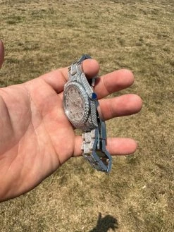 No Logo 16ct MOISSANITE Mens Presidential Watch Honeycomb Set Iced Arabic Dial 41 No Logo 16ct MOISSANITE Mens Presidential Watch Honeycomb Set Iced Arabic Dial -Harlem Bling Shop hip hop no logo 16ct moissanite mens presidential watch honeycomb set iced arabic dial 63108.1689291110