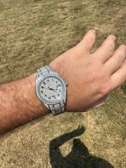 No Logo 16ct MOISSANITE Mens Presidential Watch Honeycomb Set Iced Arabic Dial 34 No Logo 16ct MOISSANITE Mens Presidential Watch Honeycomb Set Iced Arabic Dial -Harlem Bling Shop hip hop no logo 16ct moissanite mens presidential watch honeycomb set iced arabic dial 71633.1689291281