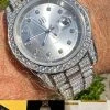Real 13.3ct MOISSANITE Automatic Presidential Watch Silver Iced Hip Hop Pearl 2 Real 13.3ct MOISSANITE Automatic Presidential Watch Silver Iced Hip Hop Pearl -Harlem Bling Shop hip hop real 13.3ct moissanite automatic presidential watch silver iced hip hop pearl 15991.1664302803
