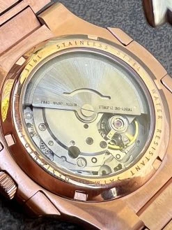 Real 14ct MOISSANITE Mens Watch Iced Stainless 14k Rose Gold Pass Diamond Test 15 Real 14ct MOISSANITE Mens Watch Iced Stainless 14k Rose Gold Pass Diamond Test -Harlem Bling Shop hip hop real 14ct moissanite mens watch iced stainless 14k rose gold pass diamond test 48737.1664300164