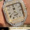 Real 16ct VVS MOISSANITE Watch Iced Automatic Movement Hip Hop Two Tone Gold -Harlem Bling Shop hip hop real 16ct vvs moissanite watch iced automatic movement hip hop two tone gold 61358.1664299774