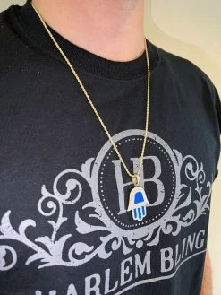 Real 925 Silver Gold Blue Hamsa Hand Pendant Iced Diamond Necklace Hamza Hip Hop 25 Real 925 Silver Gold Blue Hamsa Hand Pendant Iced Diamond Necklace Hamza Hip Hop -Harlem Bling Shop hip hop real 925 silver gold blue hamsa hand pendant iced diamond necklace hamza hip hop 30801.1664356923