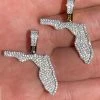 Real 925 Silver Hip Hop Florida State Shape Pendant Iced Diamond Necklace Gold 1 Real 925 Silver Hip Hop Florida State Shape Pendant Iced Diamond Necklace Gold -Harlem Bling Shop hip hop real 925 silver hip hop florida state shape pendant iced diamond necklace gold 20771.1665671097