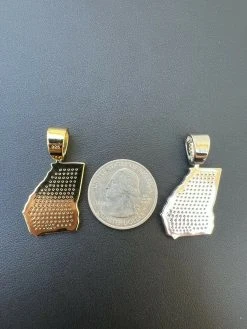 Real 925 Silver Hip Hop Georgia Shape Atlanta Pendant Iced Diamond Necklace Gold 16 Real 925 Silver Hip Hop Georgia Shape Atlanta Pendant Iced Diamond Necklace Gold -Harlem Bling Shop hip hop real 925 silver hip hop georgia shape atlanta pendant iced diamond necklace gold 26155.1664355039