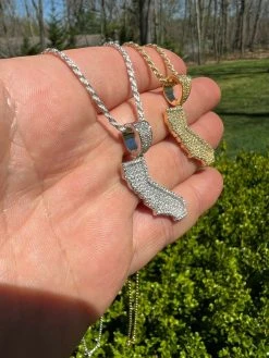 Real 925 Silver HipHop California State Shape Pendant Iced Diamond Necklace Gold 25 Real 925 Silver HipHop California State Shape Pendant Iced Diamond Necklace Gold -Harlem Bling Shop hip hop real 925 silver hiphop california state shape pendant iced diamond necklace gold 03747.1664355730