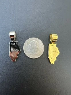 Real 925 Silver HipHop Illinois Chicago Shape Pendant Iced Diamond Necklace Gold 23 Real 925 Silver HipHop Illinois Chicago Shape Pendant Iced Diamond Necklace Gold -Harlem Bling Shop hip hop real 925 silver hiphop illinois chicago shape pendant iced diamond necklace gold 98918.1664359324