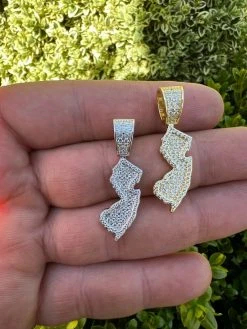 Real 925 Silver HipHop New Jersey State Shape Pendant Iced Diamond Necklace Gold 24 Real 925 Silver HipHop New Jersey State Shape Pendant Iced Diamond Necklace Gold -Harlem Bling Shop hip hop real 925 silver hiphop new jersey state shape pendant iced diamond necklace gold 18265.1664359312
