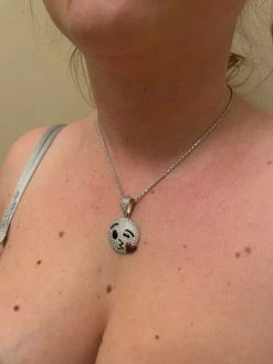 Real 925 Sterling Silver Hip Hop Kiss Face Emoji Pendant Necklace Iced Gold -Harlem Bling Shop hip hop real 925 sterling silver hip hop kiss face emoji pendant necklace iced gold 46605.1664378743