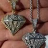 Real 925 Sterling Silver Iced Diamond Shape BLING Pendant Mens Ladies Hip Hop -Harlem Bling Shop hip hop real 925 sterling silver iced diamond shape bling pendant mens ladies hip hop 46292.1664392588