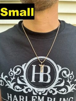 Real Iced MOISSANITE Saint Michael & Dragon Pendant 14k Rose Gold 925 Silver 29 Real Iced MOISSANITE Saint Michael & Dragon Pendant 14k Rose Gold 925 Silver -Harlem Bling Shop hip hop real iced moissanite saint michael and dragon pendant 14k rose gold 925 silver 48272.1694828145