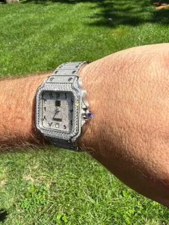 Real Mens 16ct MOISSANITE Watch Iced Automatic Movement Hip Hop Arabic Bust Down 22 Real Mens 16ct MOISSANITE Watch Iced Automatic Movement Hip Hop Arabic Bust Down -Harlem Bling Shop hip hop real mens 16ct moissanite watch iced automatic movement hip hop arabic bust down 33462.1664302649